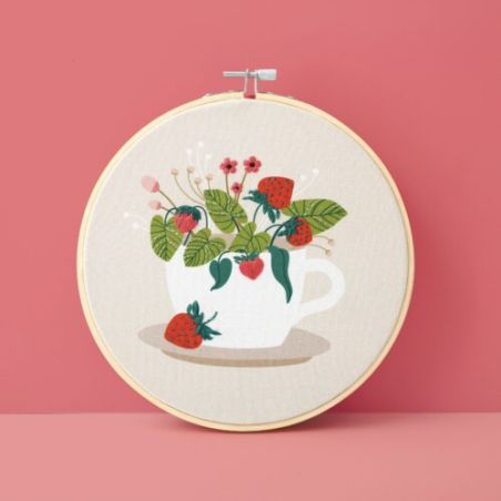 KIT BRODERIE FRAISE DES BOIS