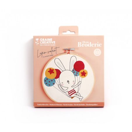 KIT BRODERIE LAPIN VOLANT