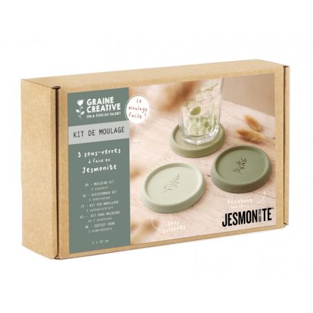 KIT DE MOULAGE 3 SOUS-VERRES EN JESMONITE