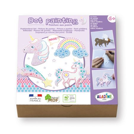 COFFRET DOT PAINTING LICORNE - ALADINE