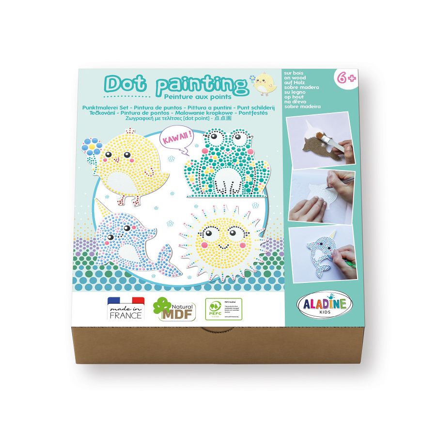 COFFRET DOT PAINTING KAWAII - ALADINE