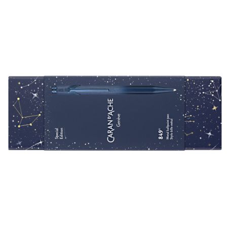 STYLO BILLE CARAN D'ACHE EDITION COSMIC BLUE 849™ EDITION LIMITEE