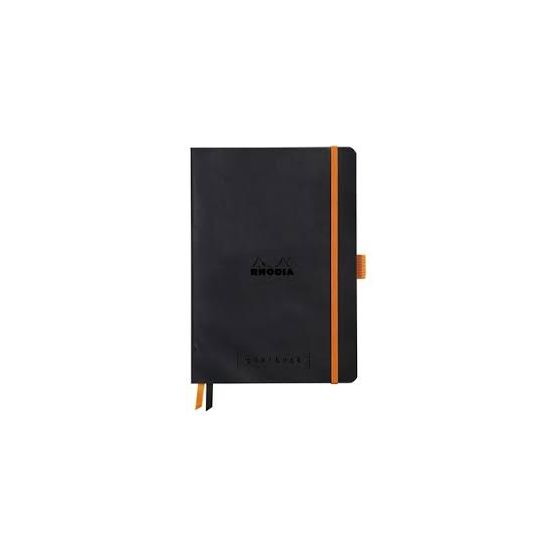 CARNET GOALBOOK RHODIARAMA 240 PAGES A5 NOIR