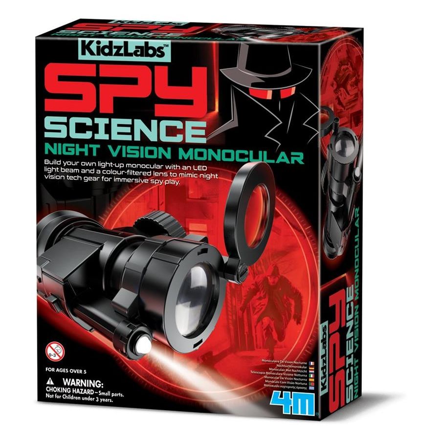 4M KIDZLABS: LA SCIENCE DE L'ESPIONNAGE SCIENTIFIQUE / MONOCULAIRE DE VISION