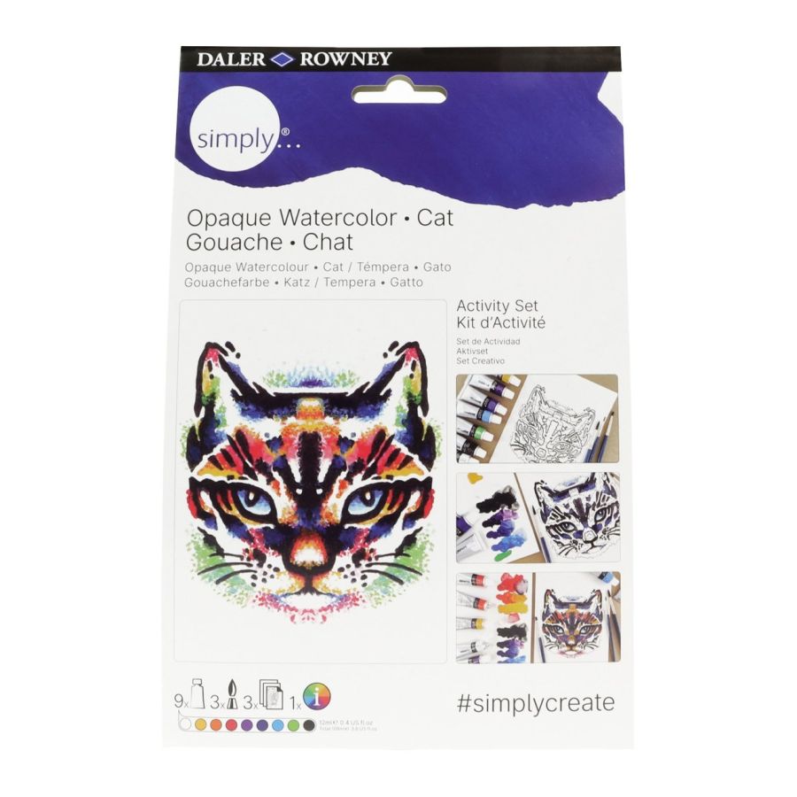 KIT CREATIF GOUACHE DALER ROWNEY - SIMPLY ACTIVITY - CHAT