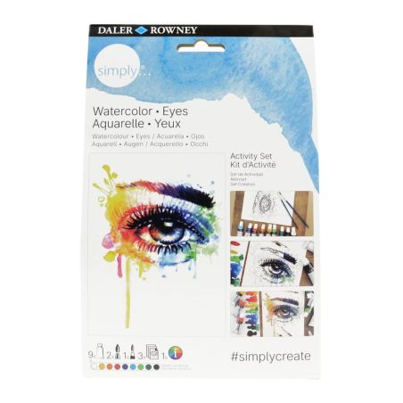 KIT CREATIF AQUARELLE DALER ROWNEY - SIMPLY ACTIVITY - YEUX