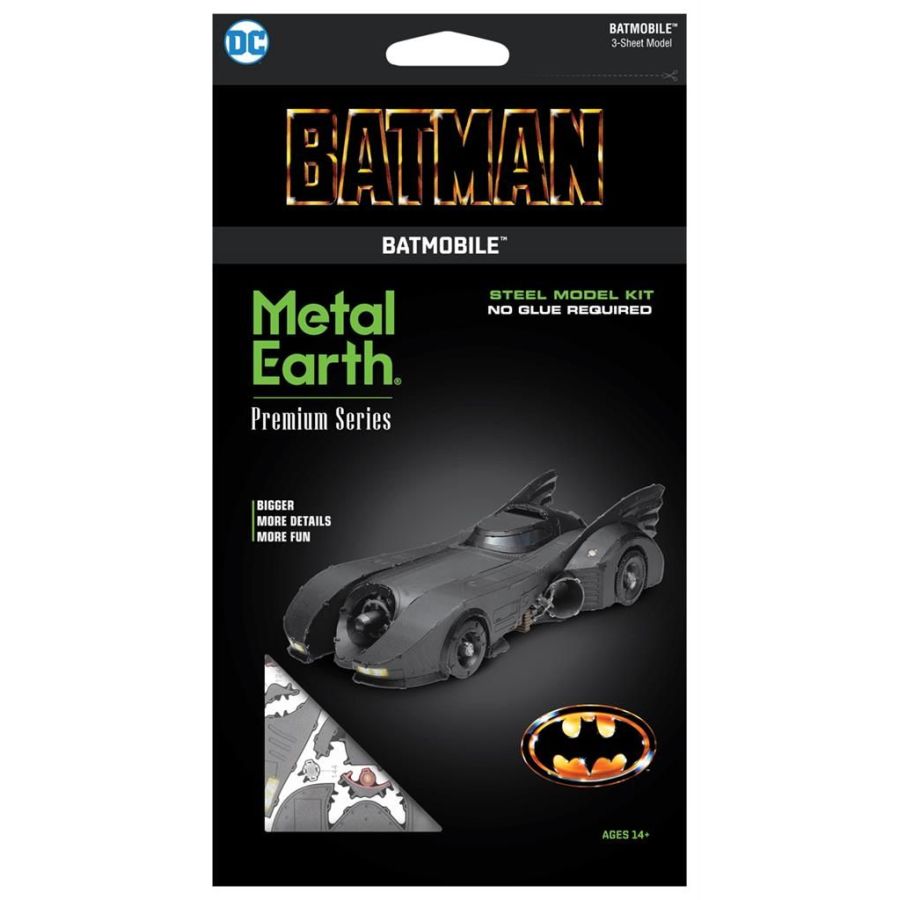 METAL EARTH PREMIUM SERIES : BATMOBILE 15x6.6x4 CM