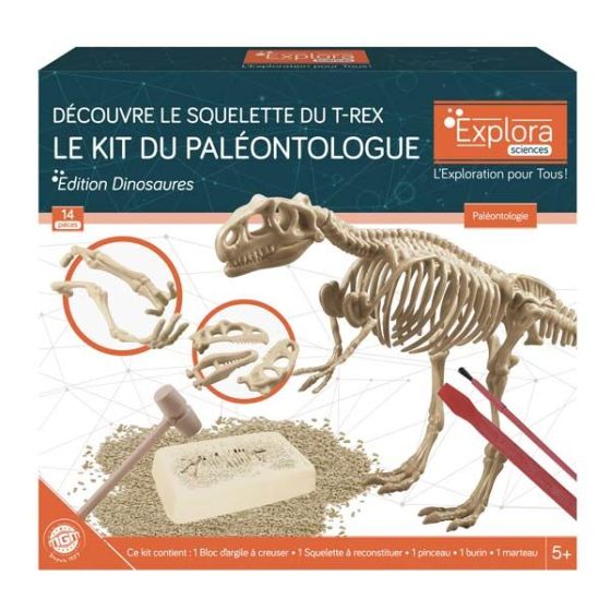 LE KIT DU PALEONTOLOGUE : DECOUVRE LE SQUELETTE DU T-REX