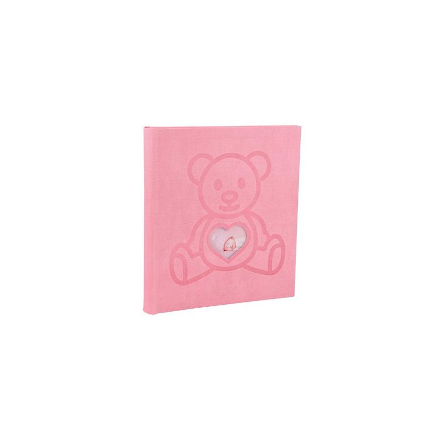 ALBUM PHOTO 29X32CM 60 PAGES TEDDY OURS ROSE