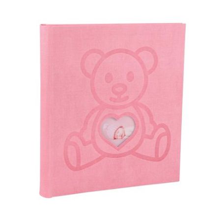 ALBUM PHOTO 29X32CM 60 PAGES TEDDY OURS ROSE