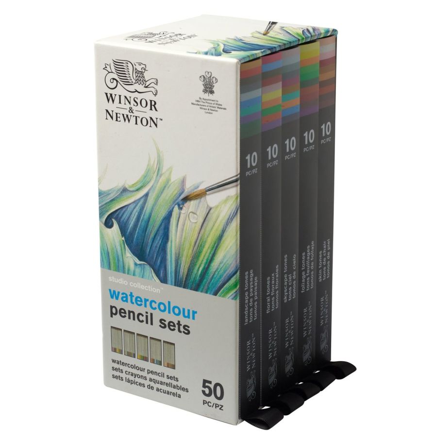 WINSOR & NEWTON STUDIO COLLECTION 50 CRAYONS AQUARELLABLES