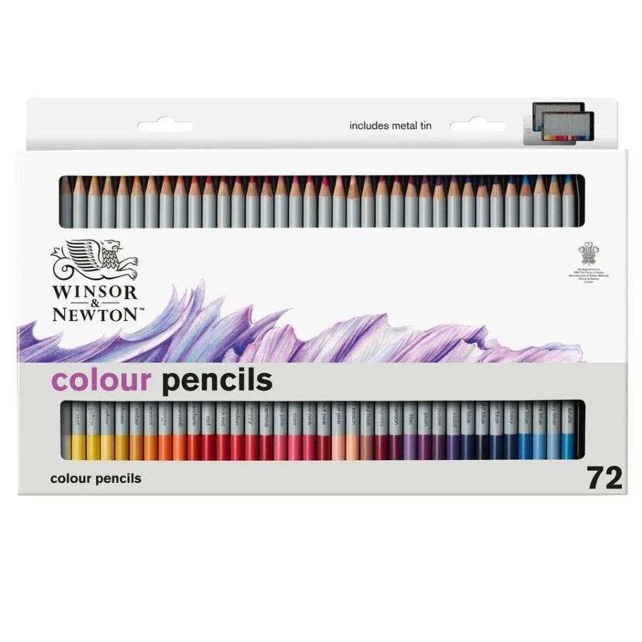 WINSOR & NEWTON STUDIO COLLECTION 72 CRAYONS COULEUR BOITE METAL