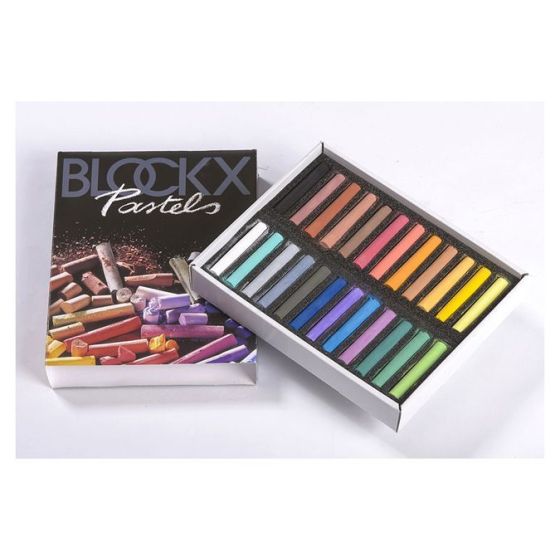 BLOCKX ETUI DE 24 PASTELS ASSORTIS