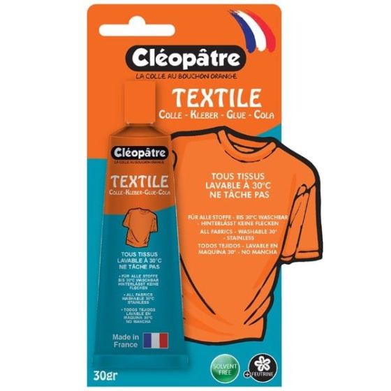 TUBE COLLE TEXTILE 30GR  - CLEO'TECH