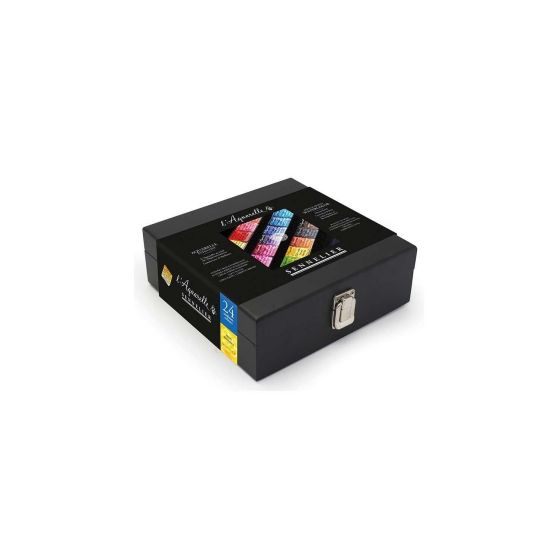 COFFRET AQUARELLE EXTRA FINE SENNELIER ASSORTIMENT  24 DEMI-GODETS