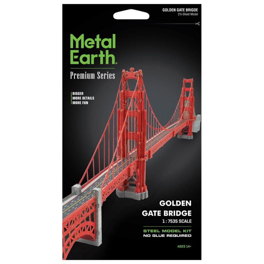 METAL EARTH PREMIUM SERIES : GOLDEN GATE BRIDGE