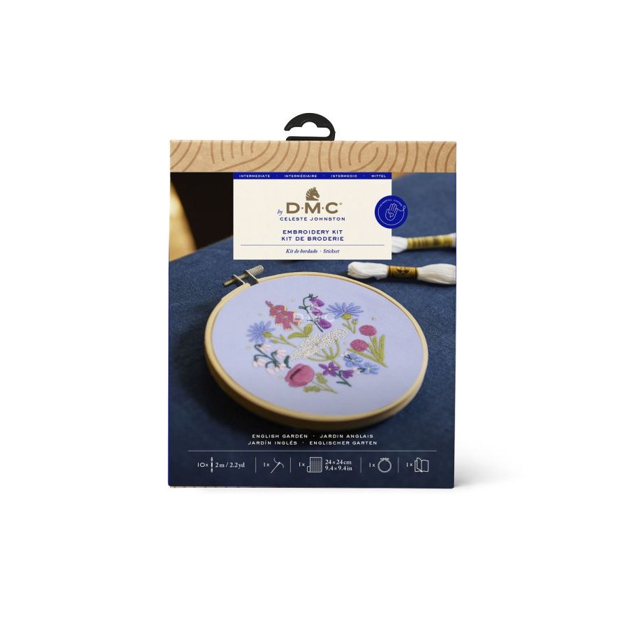 KIT BRODERIE CELESTE JOHNSTON : JARDIN ANGLAIS