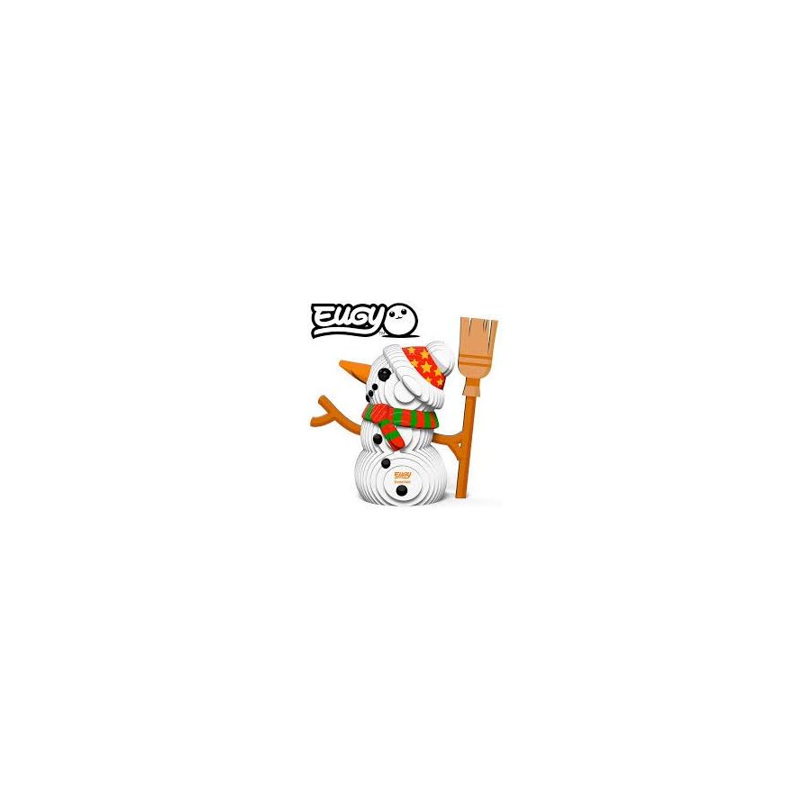 EUGY 3D MODELE:  NOEL / BONHOMME DE NEIGE 8,2x3,7x8,1 CM