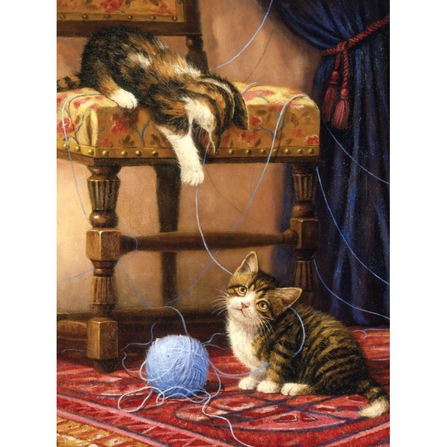 ROYAL & LANGNICKEL - PEINTURE AU N° - JUNIOR SMALL - CHATONS AVEC LA PELOTE DE LAINE