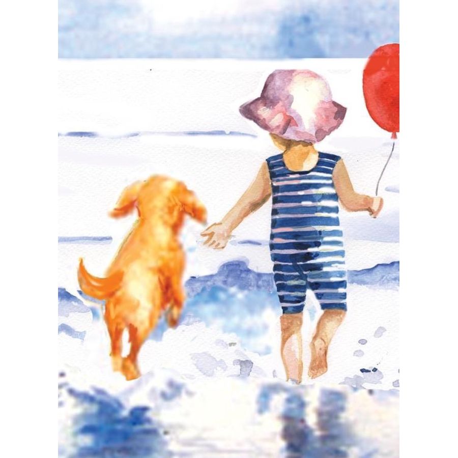 ROYAL & LANGNICKEL - PEINTURE AU N° - JUNIOR SMALL - AQUARELLE DE L'ENFANT AU BORD DE L'EAU