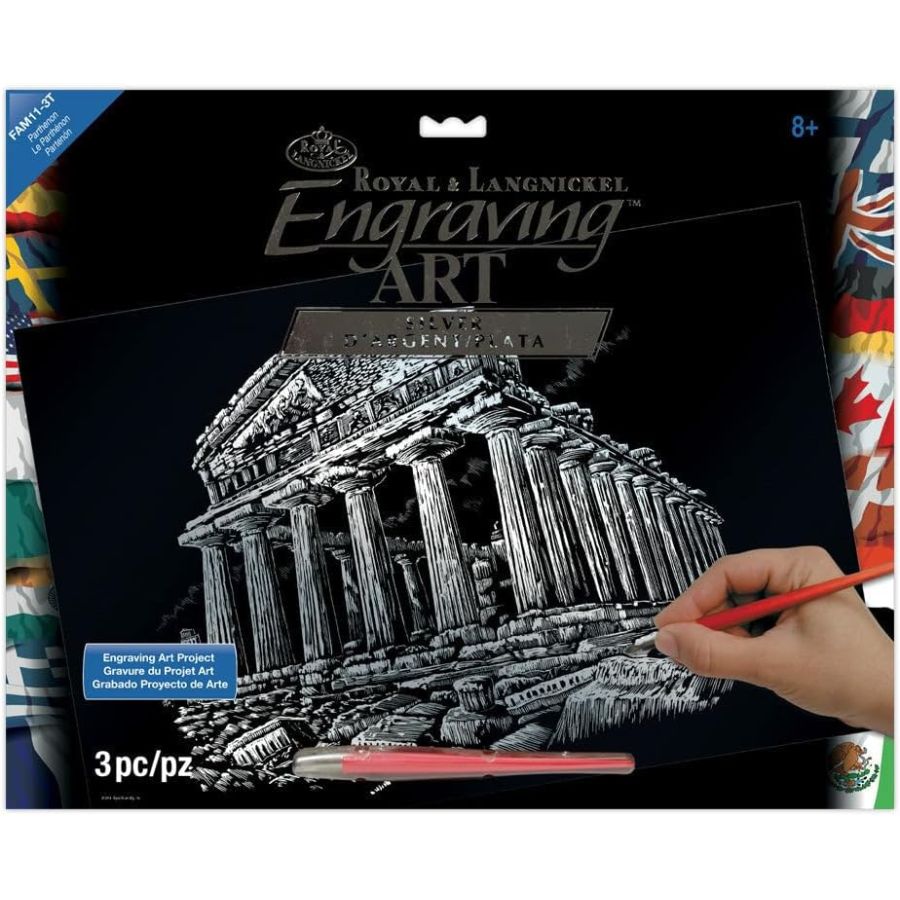 ROYAL LANGNICKEL GRAVURE D'ART ALUMINIUM - PARTHENON D'ATHENES