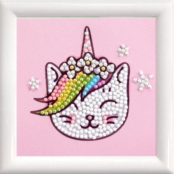 BRODERIE DIAMOND DOTZ AVEC CADRE CHATON LICORNE