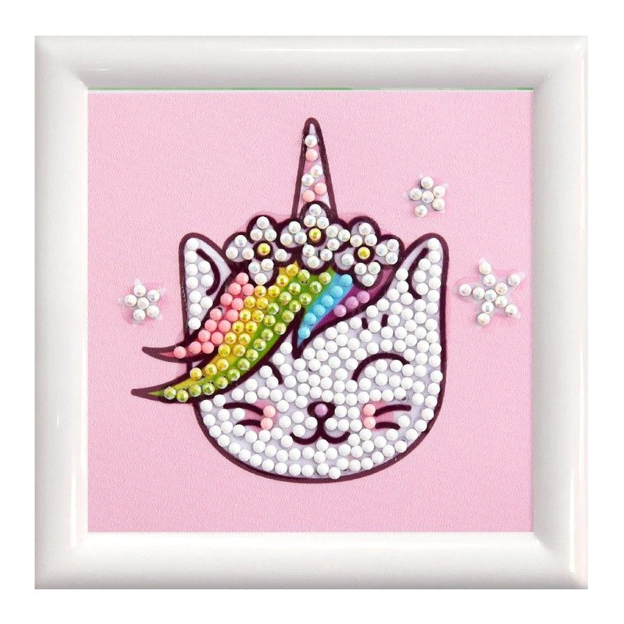 BRODERIE DIAMOND DOTZ AVEC CADRE CHATON LICORNE