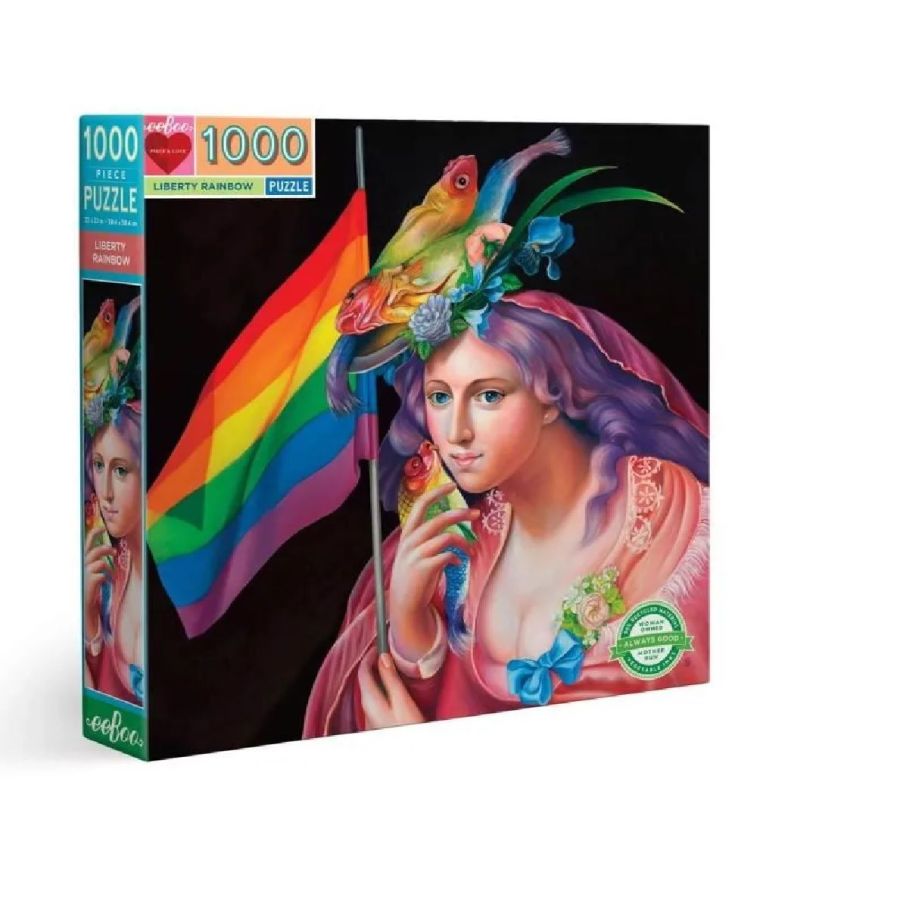 EEBOO - PUZZLE LIBERTY RAINBOW HC - 1000 PIECES