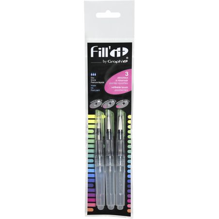 SET 3 PINCEAUX RESERVOIR 5ML