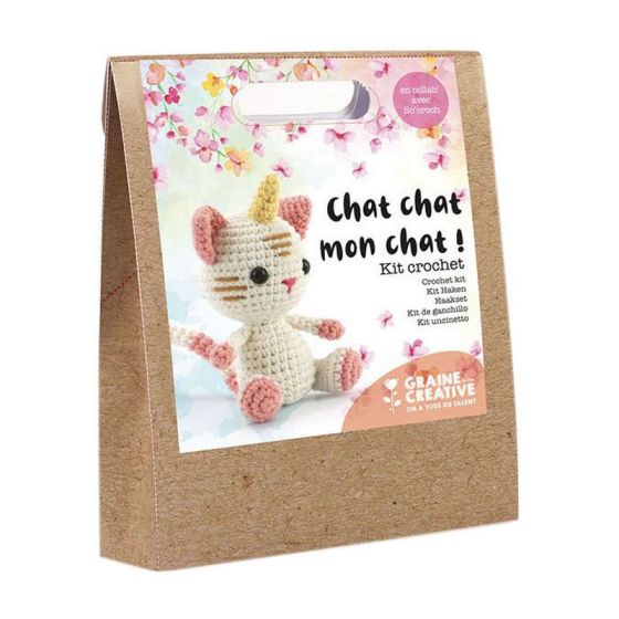 KIT CROCHET CHAT-LICORNE 150 MM