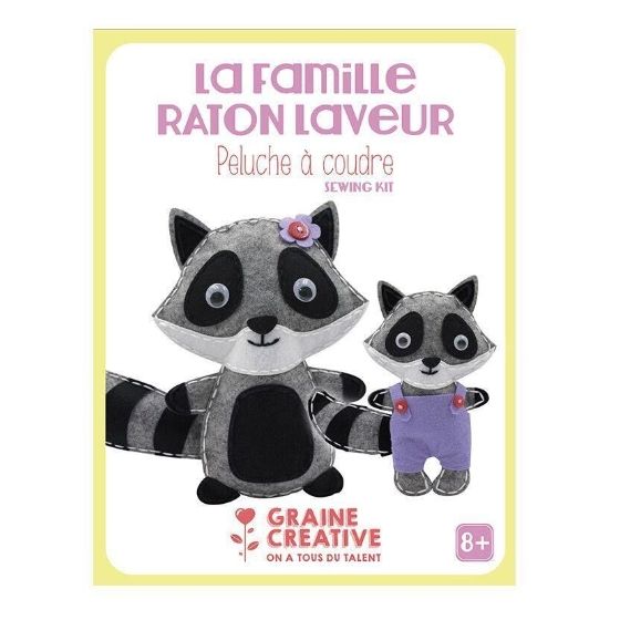 LA FAMILLE RATON LAVEUR PELUCHE A COUDRE