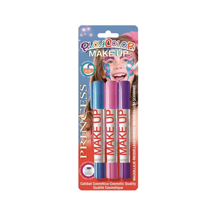 BLISTER 3 STICKS MAQUILLAGE POCKET PLAYCOLOR - PRINCESSE