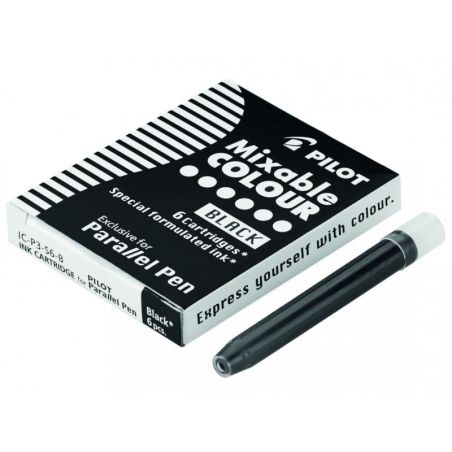 SET 6 CARTOUCHES PARALLEL PEN - NOIR