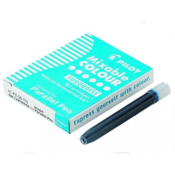 SET 6 CARTOUCHES PARALLEL PEN - TURQUOISE IM#1867