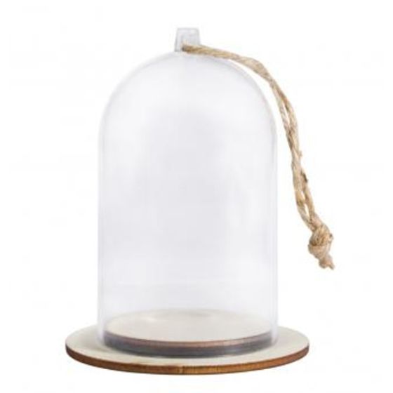 CLOCHE PLASTIQUE AVEC SOCLE- 6CM IM#1943