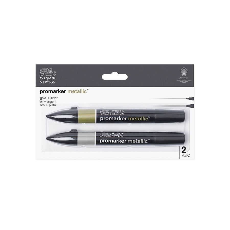 SET 2 PROMARKER METALIC OR ET ARGENT IM#2277