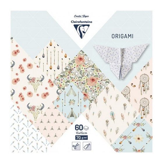 ORIGAMI 60 FEUILLES - BOHEME CHIC IM#2309