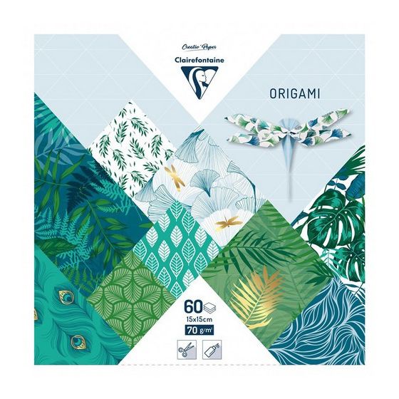 ORIGAMI 60 FEUILLES - VEGETAL CHIC IM#2314