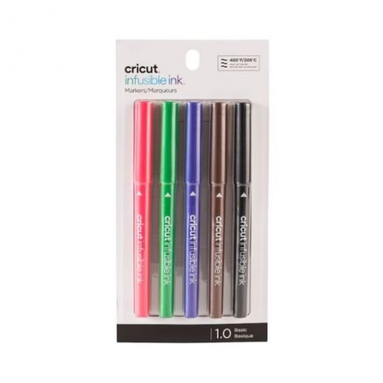 CRICUT EXPLORE/MAKER - 5 STYLOS POINTE MOYENNE 1,0MM INFUSIBLE INK 