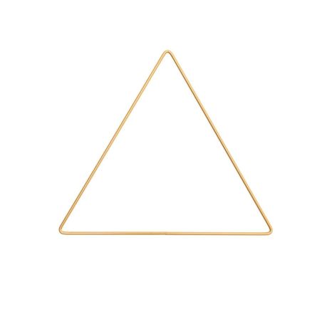 ANNEAUX MÉTAL TRIANGLE OR