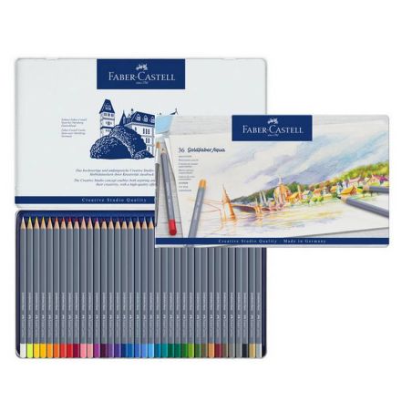 BOITE METAL 36 GOLDFABER AQUA FABER CASTELL