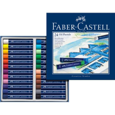 BOITE 24 PASTELS A L'HUILE FABER CASTELL