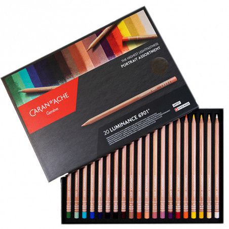 BOITE CARTON DE CRAYONS LUMINANCE 6901®