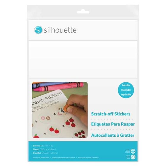 SILHOUETTE AUTOCOLLANTS A GRATTER IMPRIMABLE IM#3065