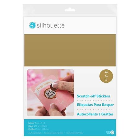 SILHOUETTE AUTOCOLLANTS A GRATTER OR