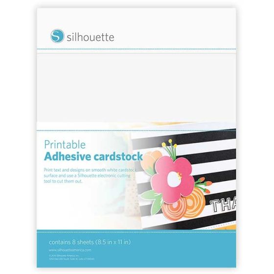 SILHOUETTE CARDSTOCK ADHESIF IMPRIMABLE IM#3072