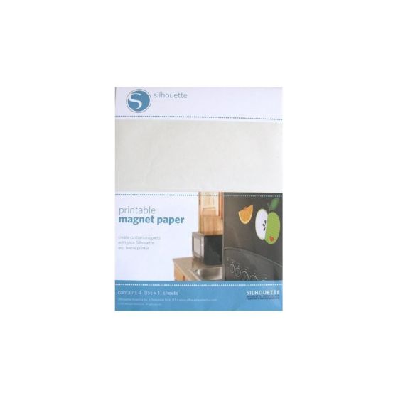 SILHOUETTE PAPIER AIMANT  IMPRIMABLE 4 FEUILLES 21,5X28C21,5X28CM IM#3130