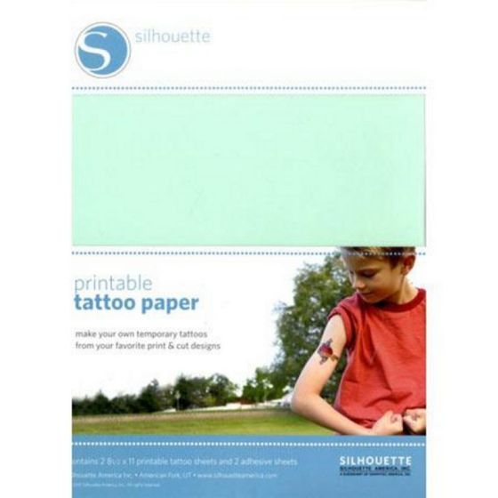 SILHOUETTE PAPIER TATOUAGE TEMPORAIRE IM#3132