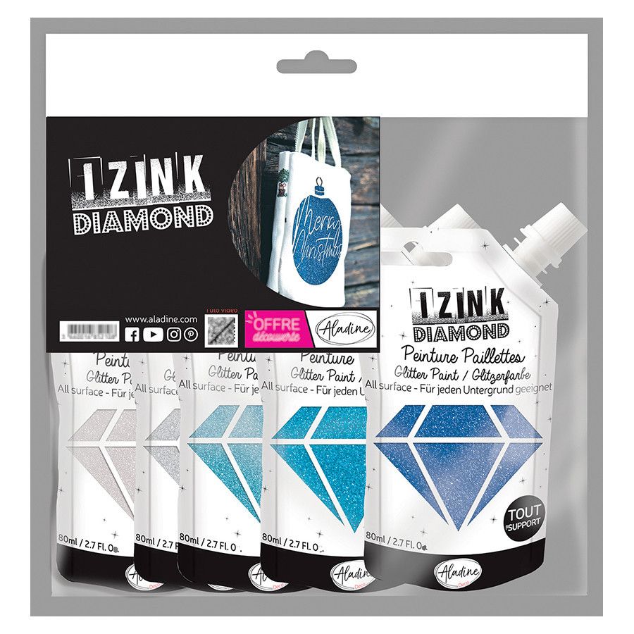 KIT NOEL 2 IZINK DIAMOND 5X80ML IM#3170