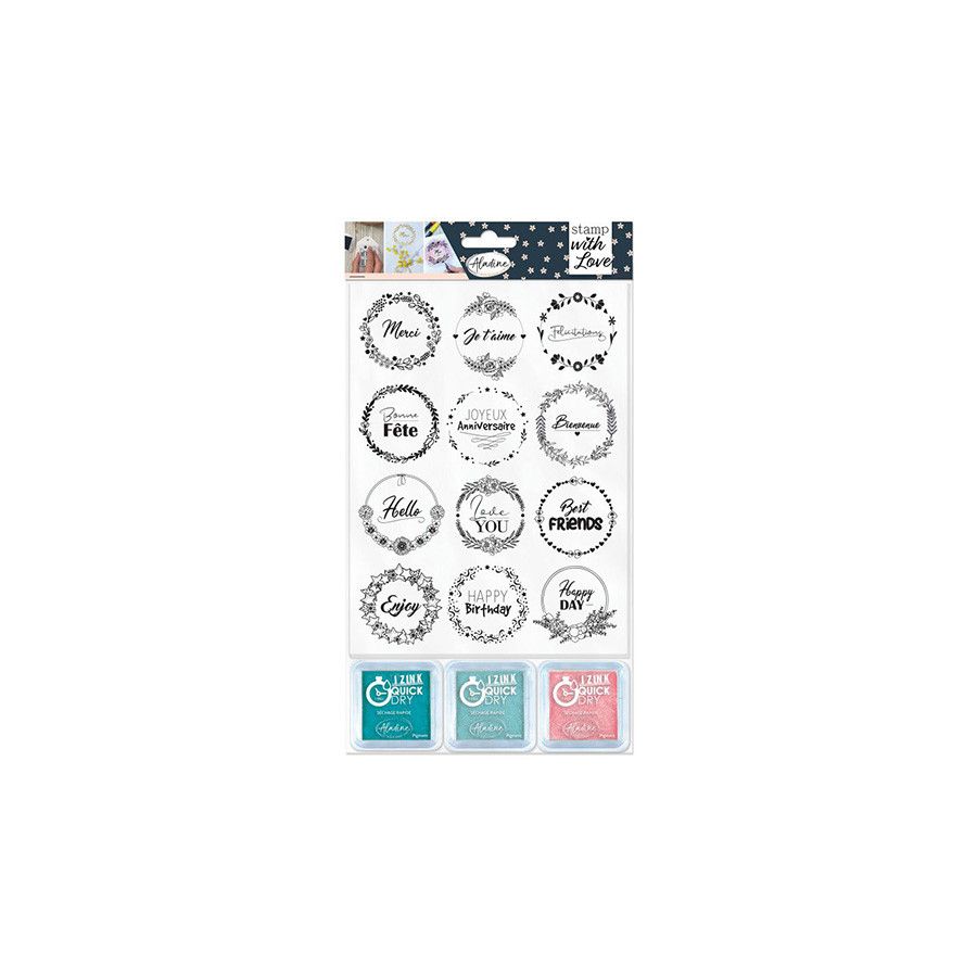 STAMP WITH LOVE COURONNES - EXPRESSIONS IM#3202